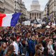 Students striking in France on Friday.